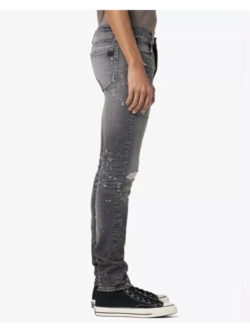 Joe's Jeans Mens The Legend Paint Splattered Distressed Skinny Jeans Size 42x34